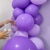 91Pcs Purple Balloons Garland Arch Kit Latex Metallic Balloon Paper Butterfly for Women Birthday Party Decor Supplies