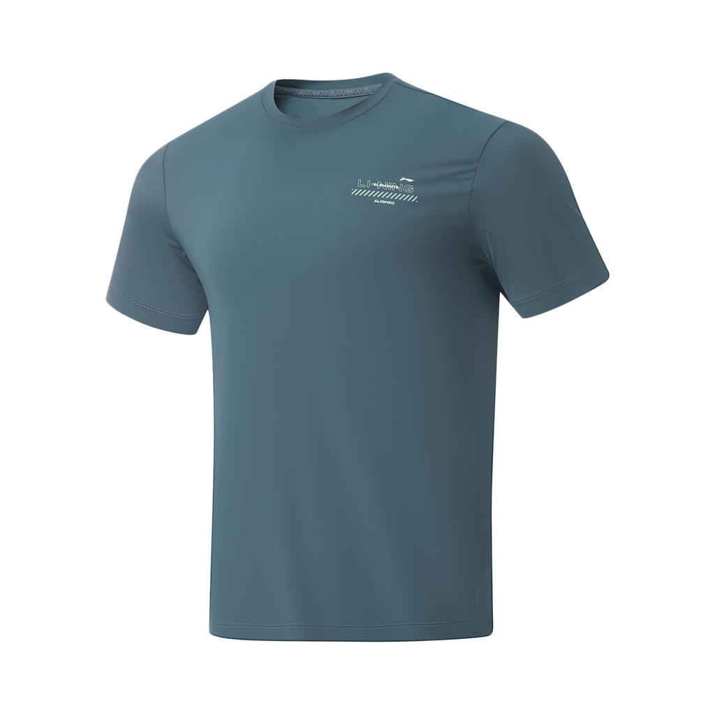 Мужская футболка Li Ning Fitness Series Snail Темно-синяя ATSU065-5
