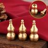 1 Pcs Traditional Chinese Natural Feng Shui Gourd Brass Mental Home Ornament Decor Brass Gourd Pendant