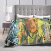 Pokemones Anime Card Charizard Blankets Quality Soft  Throw Blanket Winter Students Couch Chair Sofa Bed Novelty Bedspread