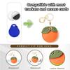 Leather Keychain Holder Case for Apple AirTag Cute Protective Air Tag Cover Keychain Ring Anti-Scratch Finder GPS Tracker Case