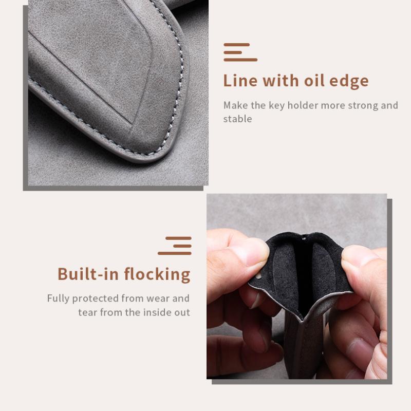 Leather Car Key Case Cover Fob Shell For Geely Borui EX7 Coolray Azkarra Tugella FY11 Atlas Pro New Emgrand GS X6 SUV EC7 GT GC9