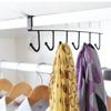 Iron 6 Hooks Storage Shelf Wardrobe Cabinet Metal Under Shelves Mug Cup Hanger Bathroom Kitchen Organizer Hanging Rack Holder