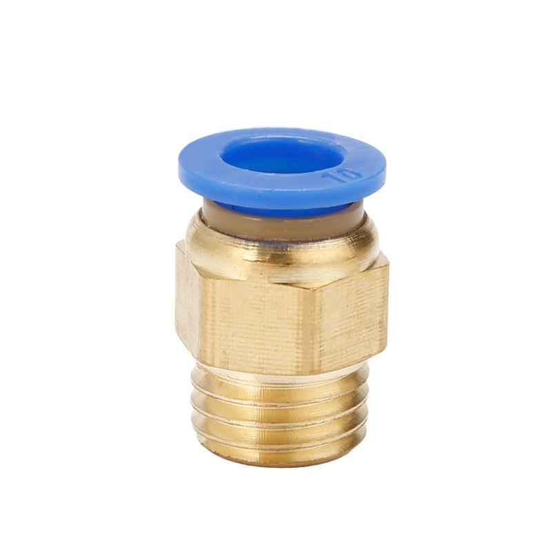 Metric Thread Pneumatic Quick Connector for Air Tubes - PC6/8/10/12-M8/10/12/16