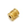 20Pcs Stainless Steel Gold Color Loose Bead Big Hole Spacer Beads for DIY Bracelets Finding Necklace Jewelry Making Supplies