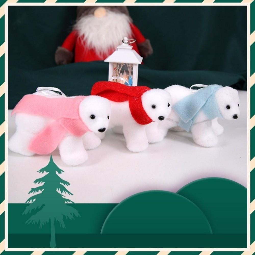 3D Simulation Christmas Tree Ornaments Cartoon Bear Doll Ornament Christmas Gifts