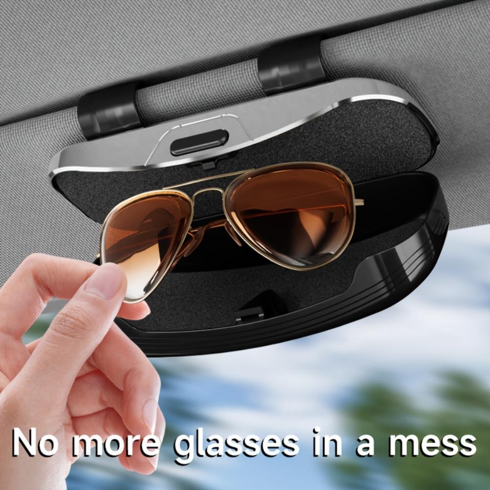 Universal Sun Visor Sunglasses Holder Box Anti Scratch Eyeglasses Protection Case Vehicle