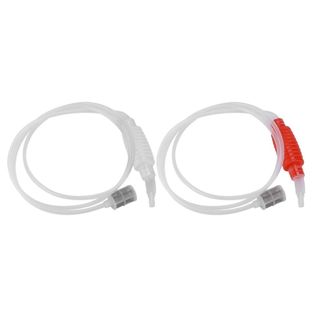 2pcs Manual Pump Homebrew Transfer Hose With Filter Manual Syphon Tube Fish Tank Filtration