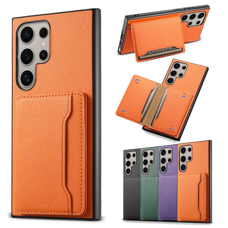 Чехол-книжка из ПУ кожи для Samsung S26 S25 S24 S23 Plus Ultra A05S A15 A25 A35 A55 5G A16 A36 A56 с держателем для карт