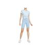 Nike Dri-Fit One Модная Удобная Универсальная Футболка с Круглым Вырезом и Коротким Рукавом Женские Топы Фиолетовый Синий Черный HJ1055-423
