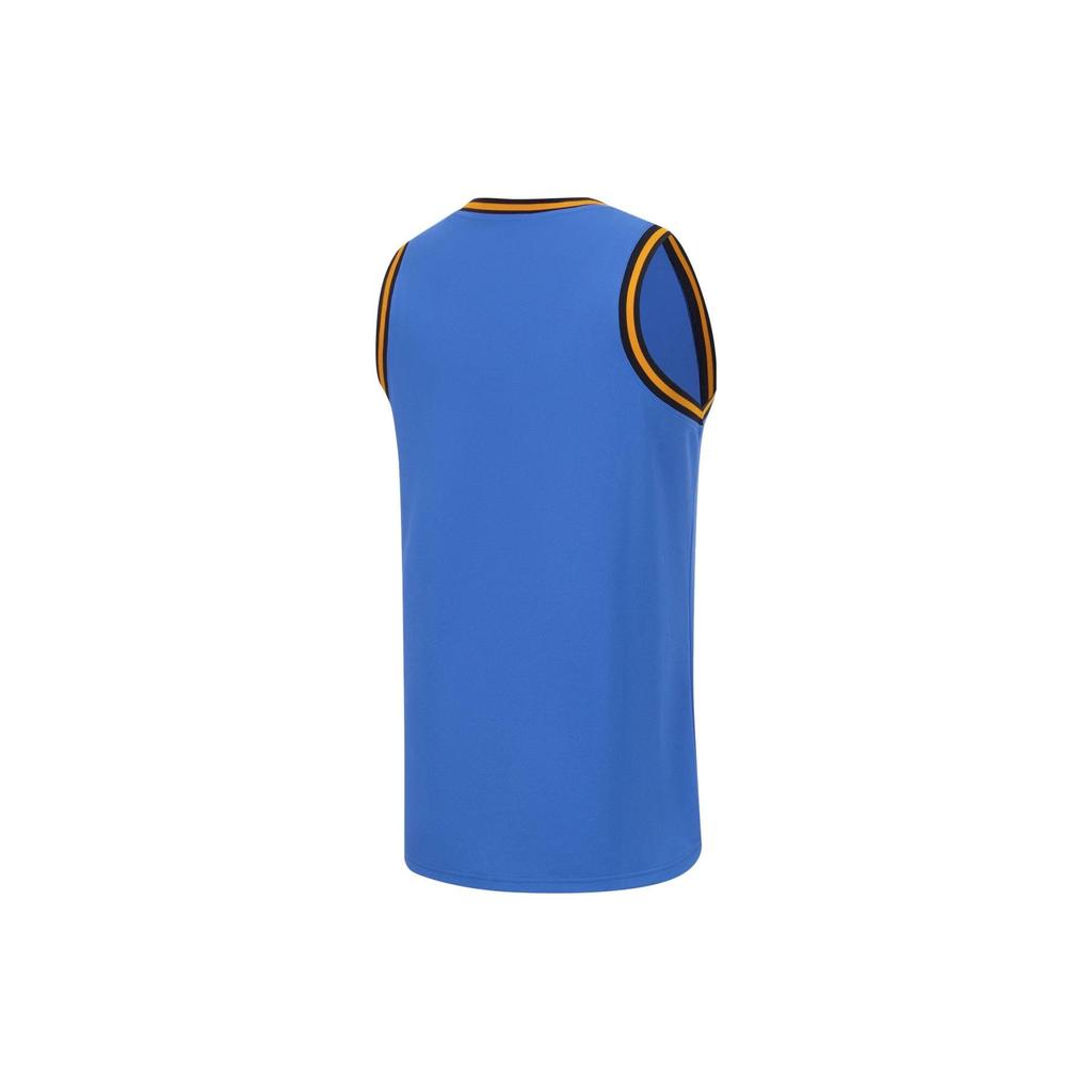 Li Ning Sports Basketball Series Logo Print Sweat-Wicking Comfortable Split Basketball Set Men Sportswear Beijing-Blue AATT001-8