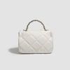 Qianmo Chuxing Small Square Bag Niche Design Pearlescent Fabric Diamond Handbag Women's Crossbody Bag for Daily Outings