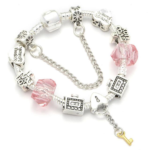 Милые мультяшные браслеты с эмалевыми бусами в виде мышей подходят для европейского оригинального браслета для детей