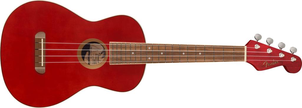 Fender Ukulele Avalon Tenor Walnut Cherry Tenor Ukulele, Fingerboard,
