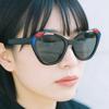 High Quality Irregular Cat Eye Sunglasses Women Men Color Blocking Fashion Luxury Sun Glasses Daily Commute Shopping Shade Glasses