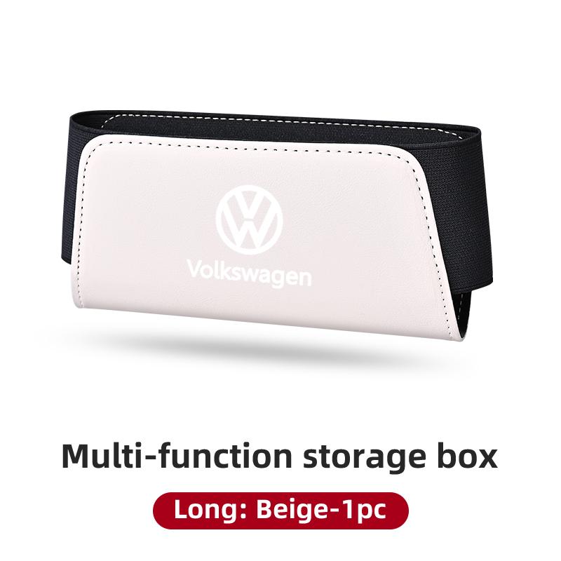 ear1 Car Leather Storage Bag Phones Coins Keys Storage Auto Stowing Tidying Tools For Volkswagen VW Golf Jetta Passat mk4 Golf 5 7