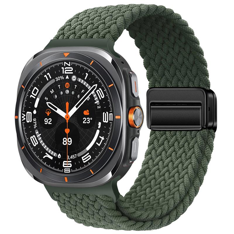 Для Samsung Galaxy Watch 8 Classic 46мм Ремешок Аксессуары Магнитный Нейлоновый Плетеный Спортивный Часы 8 44мм 40мм Браслет Correa Galaxy Watch7 Ultra 47мм Ремешок