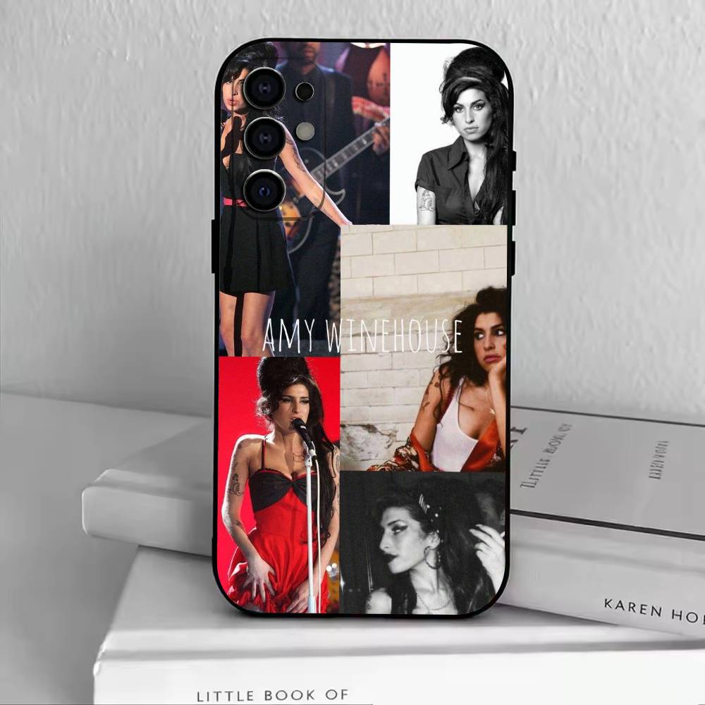 Чехол для телефона Y2K A-Amy Winehouse Черный Силиконовый Мягкий Для Samsung S25,S24,S21,S22,S23,S30,Ultra,S20,Plus,Fe,Lite