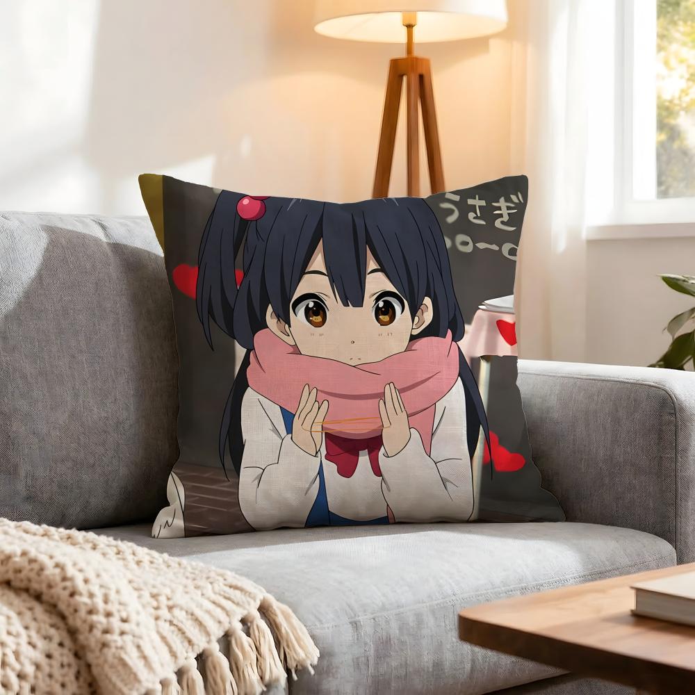Anime Tamako Market Cushion Cover 1Pcs Decorative Covers Soft Cushion Case For Sofa Couch Decor 40X40 45X45 Pillowcases