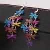 Модные индивидуальные серьги-стрекозы, серьги, экологические красочные серьги, ювелирные изделия