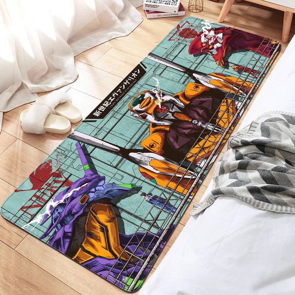 E-Evangelion Game Floor Mat INS Style Soft Bedroom Floor House Laundry Room Mat Anti-skid Household Carpets