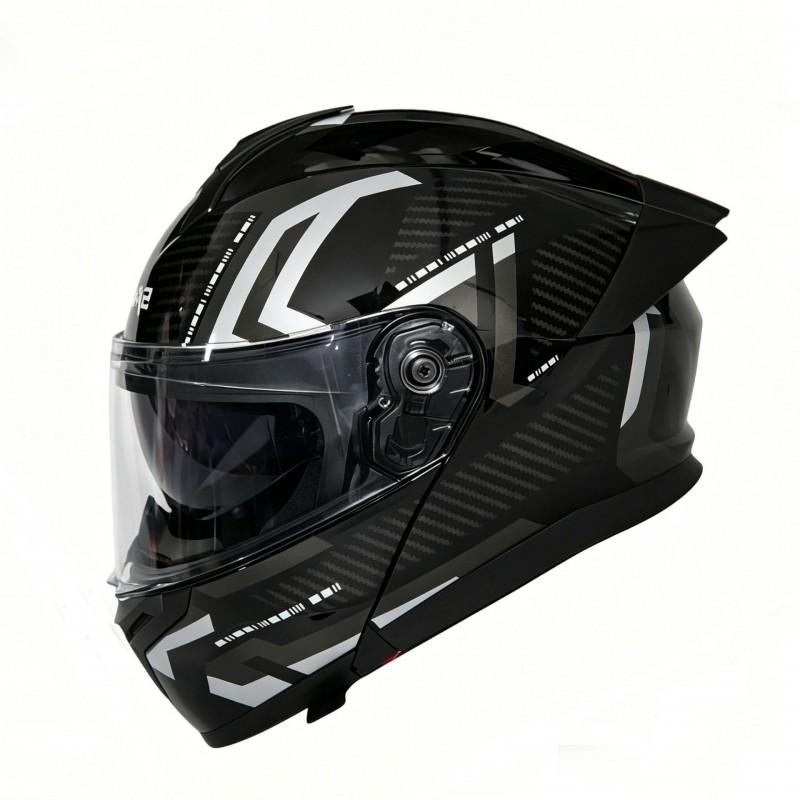3C Certified Modular Full Face Helmet Men Motorcycle Electric Bike All Season Bluetooth Slot