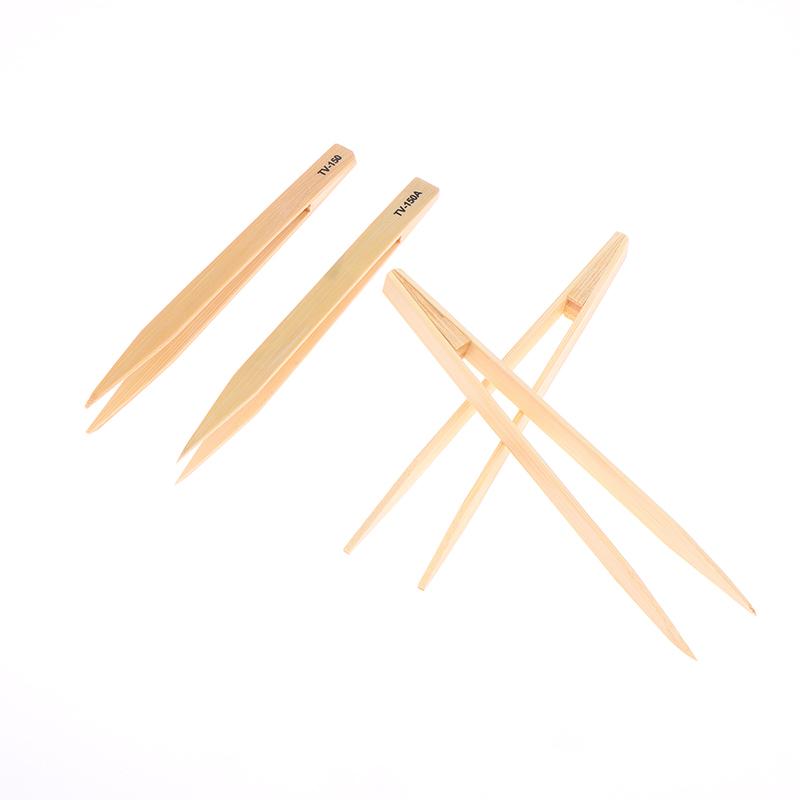 1 шт. легкий профессиональный инструмент для ремонта часов, высококачественные пинцеты с заостренными концами, простые в обращении пинцеты с бамбуковыми наконечниками