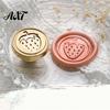 Letter Wax Seal Stamp Stamp, Vintage Plant Pattern Head, Durable Envelope Sealing Copper Head Replacement, for And Greeting Cards Journal Decoration