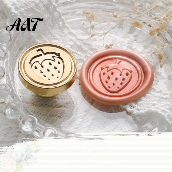 Letter Wax Seal Stamp Stamp, Vintage Plant Pattern Head, Durable Envelope Sealing Copper Head Replacement, for And Greeting Cards Journal Decoration