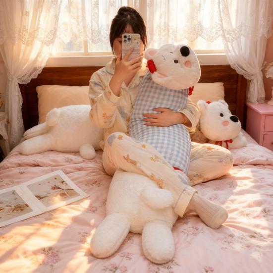 Подушка-длинная собака, подушка-лапа щенка, пушистая мягкая игрушка, милая подушка для поддержки спины, мягкий плюш