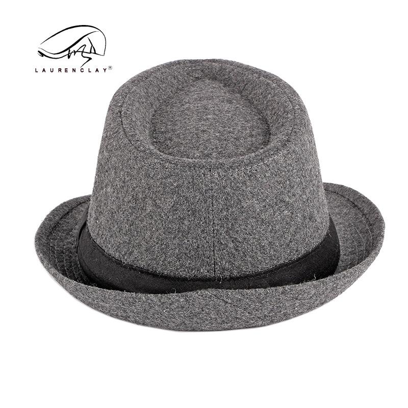 Весна и Осень Новая Мода Повседневная Шляпа-Топ Женская Британская Мода Черная Джазовая Шляпа Шерсть Универсальная Шляпа Среднего и Пожилого Возраста Тренд