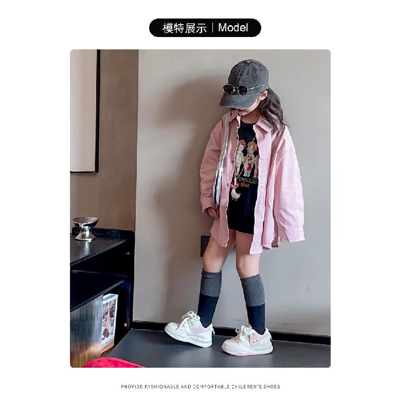 Children's Sports Shoes Girls' Board Shoes New Spring and Autumn Soft Sole Cartoon White Shoes Non-Slip Breathable Casual Shoes