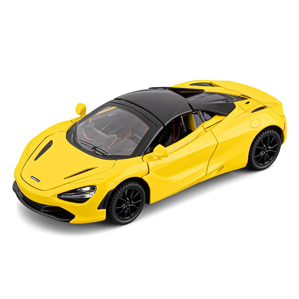 Boxed 1/32 Alloy Die-cast McLaren 720S Car Model, Children's Toy Car with Sound and Light, Desktop Decoration Ornaments for Boys Gifts
