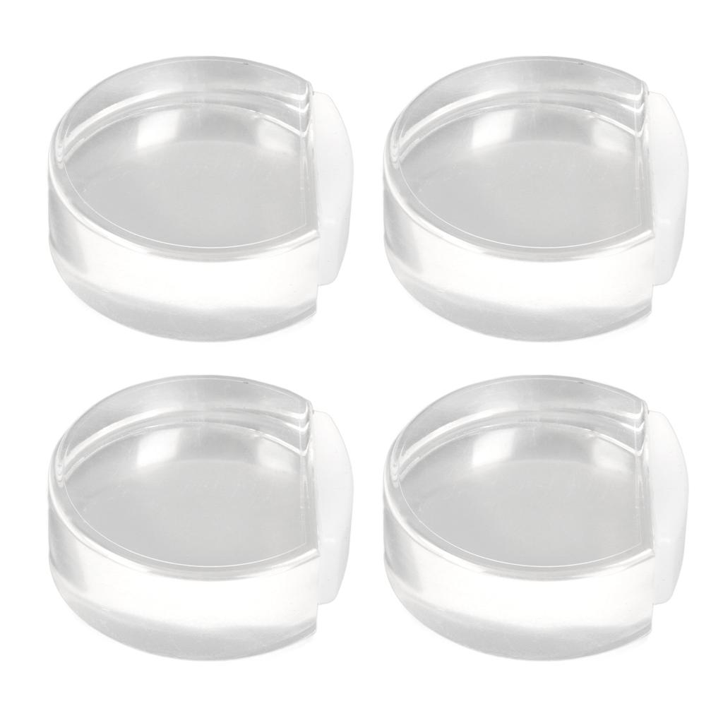 4 шт. Прозрачный дверной стопор, мягкий акриловый дверной держатель, предотвращает удар пола о дверной буфер для спальни 