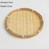 Eco-Friendly Handwoven Natural Bamboo Tray Sturdy Durable for Candle Serving Cosmetic Storage Bathroom Home Decor