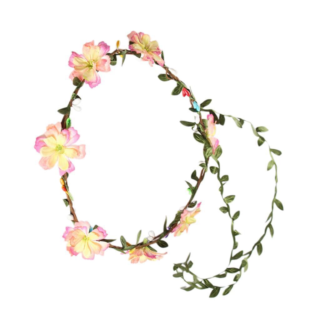 Цветочные повязки на голову для женщин, свадебные цветочные короны для свадебной вечеринки, цветочные гирлянды, короны для волос, венок для цветочной фотосессии