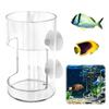 Fish Feeder For Aquarium 2025 Fish Tank Dish Tray With Suction Cup Acrylic Fish Feeding Tube Fish Food Holder