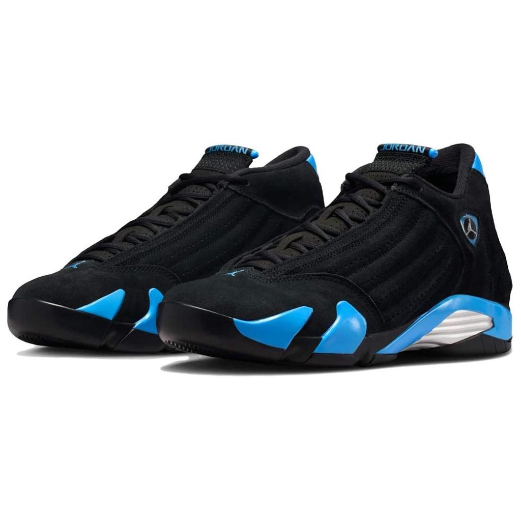 Jordan Air Jordan 14 Винтажные Баскетбольные Кроссовки Унисекс Черно-Синие 487471-007