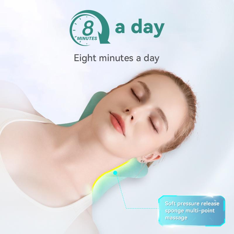 Растяжитель шеи, расслабитель плеч, шейный отдел хиропрактики, растягивающее устройство, релаксация для боли, коррекция позвоночника, массажная подушка