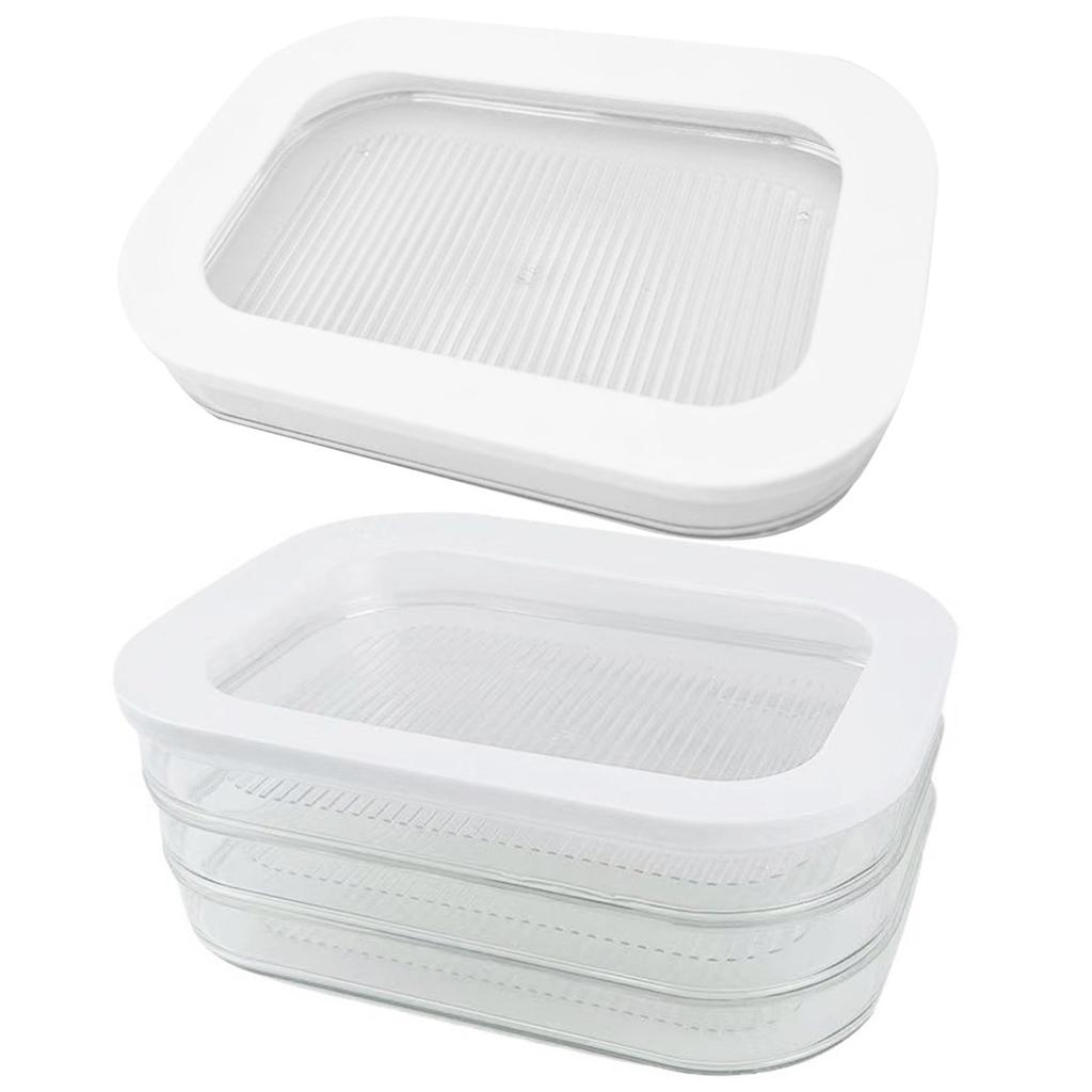 Контейнер для мяса Yousheng для холодильника, бекона, мяса, ланча, штабелируемые коробки для хранения продуктов с крышкой, контейнеры для приготовления пищи без BPA
