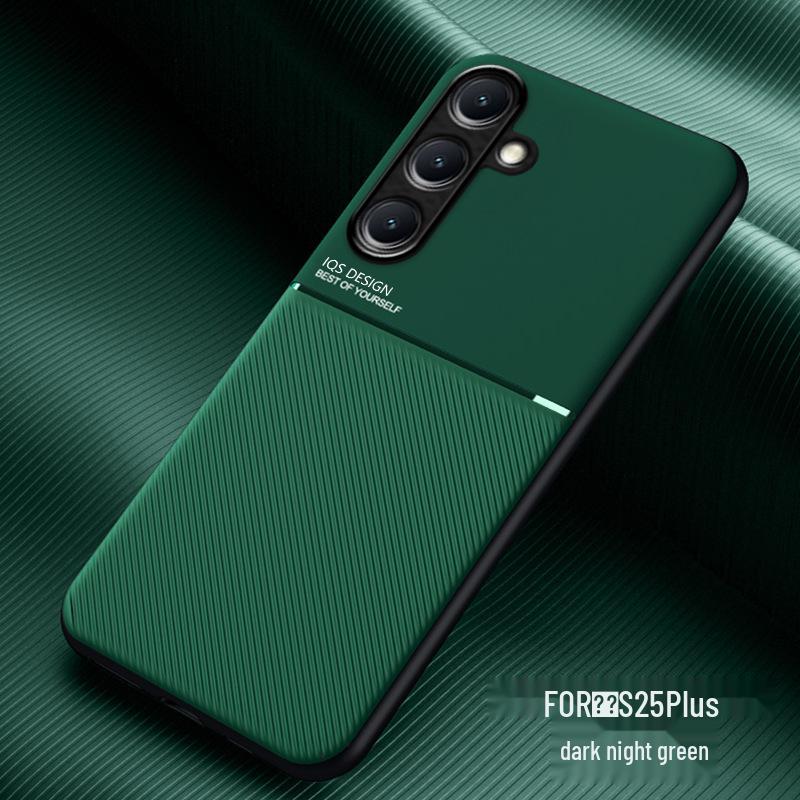 Чехол-книжка Samsung S26FE с текстурой кожи и встроенным автомобильным магнитом для A57 и S25Ultra