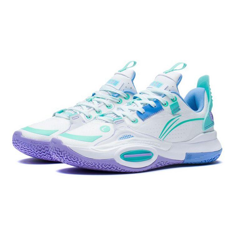 Баскетбольные кроссовки Li Ning All City 10 V1 Low Детские кроссовки Белые Зеленые YKBS024-3