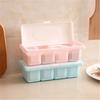 Plastic Seasoning Box Set Kitchen Supplies Four Grid Seasoning Box Finishing Household Dustproof Spo