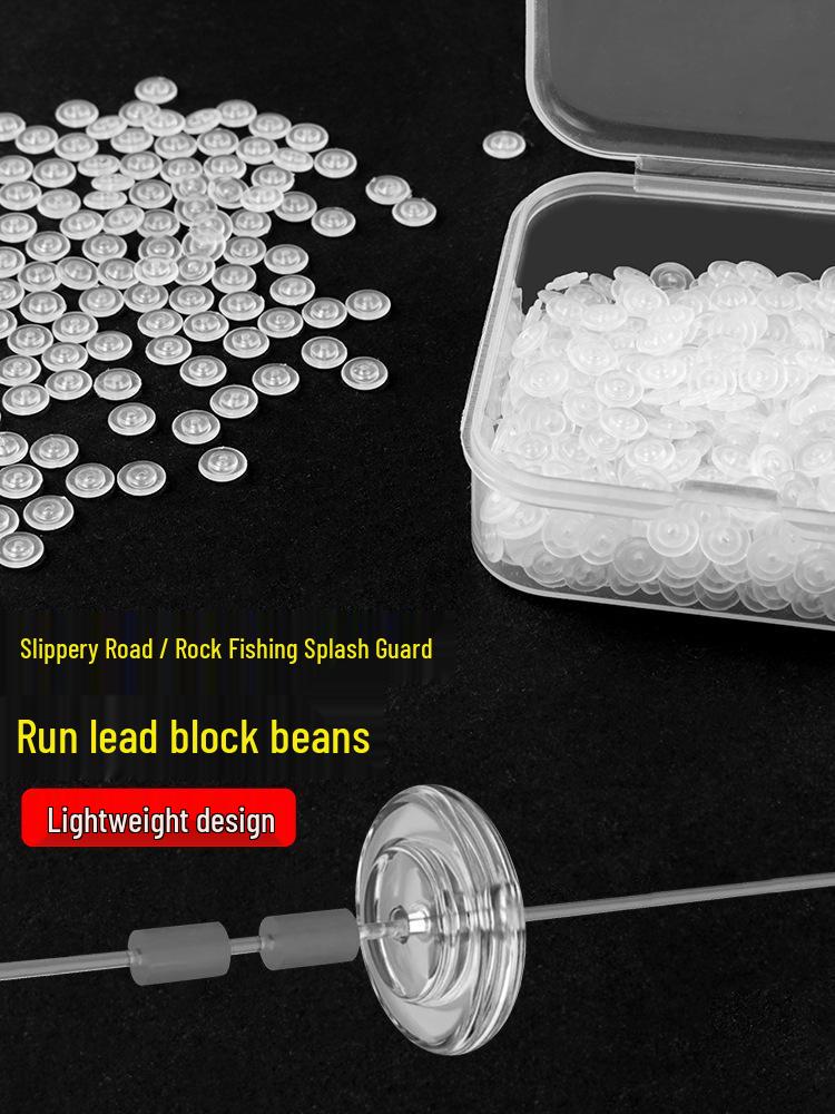 Кристальный поплавок-стопор для заброса с берега - Полукруглая бусина и хлопковый узел, рыболовные аксессуары