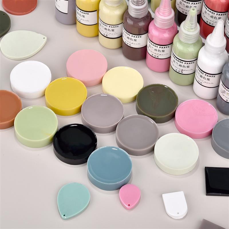 Morandi Color Paste 30G Oily Dye Drip Glue UV Glue Color Matching For Epoxy Resin Pigment Paste DIY Jewelry Making Liquid Dye