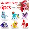 Модель My Little Pony Фигурки Фигурки Действия Игрушка Мультфильм Аниме Пинки/Флаттершай/Сумеречная Искорка Кукла Украшение Подарок