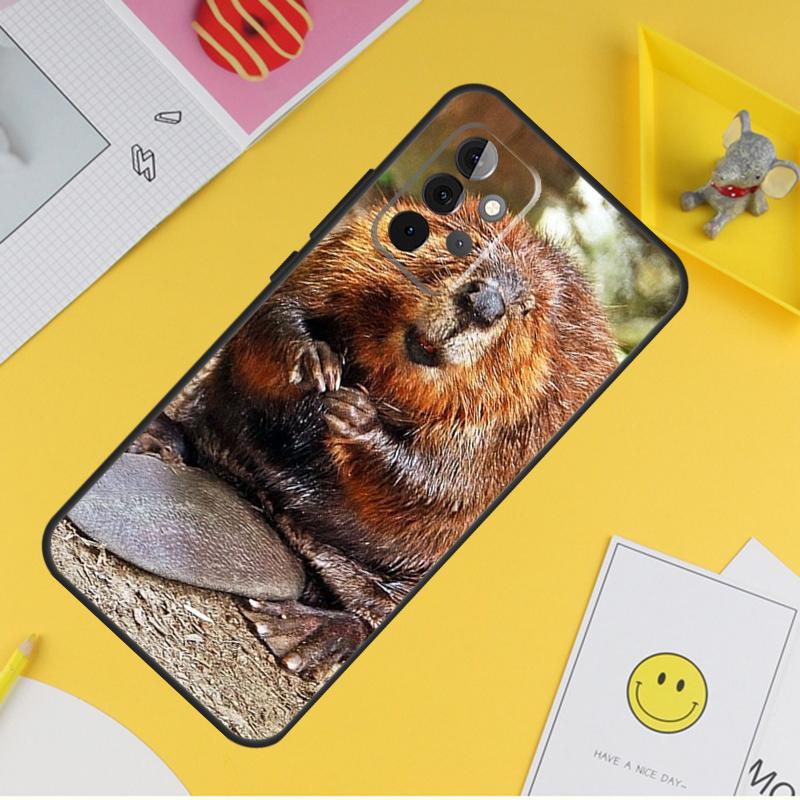 Чехол Животное Бобр Для Samsung Galaxy A15 A17 A54 A34 A14 A13 A23 A33 A53 A52 A32 A12 A56 A36 A16 A35 A55