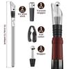Wine Cooling Rod Stainless Frozen Stick Beer Chiller Stick Ice Wine Cooler 4 in 1 Wine Cooling w/ Wine Pourer Stopper Cutter