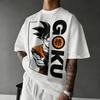 2026 Новая летняя футболка Dragon Ball 40-летний юбилей Goku 100% Хлопок с принтом Аниме Большой размер Повседневная Уличная одежда Унисекс Y2k