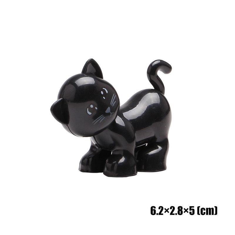 Big Size Building Blocks Animal Accessorie Compatible Duplo Rabbit Fish Bear Chicken Pig Duck Dog Cat Horse Cow Sheep Toys Gifts